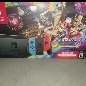 Nintendo switch with Mario kart 8